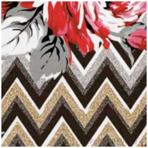 serwetki roze na tle zygzakow maki 33 cm 20 szt