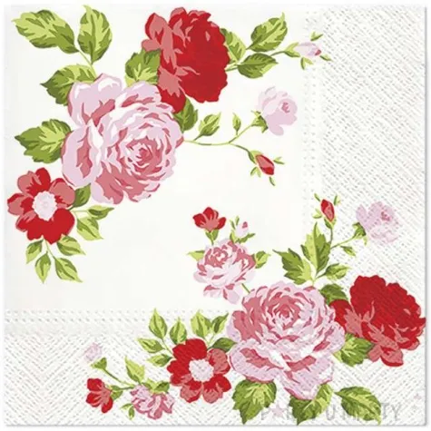 serwetki roze paw 33 cm 20 szt