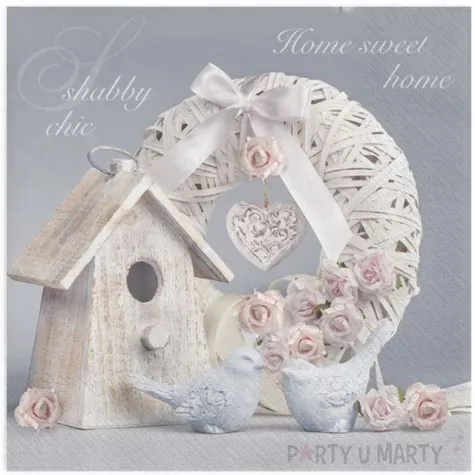 serwetki rustykalna budka dla ptakow maki 33 cm 20 szt