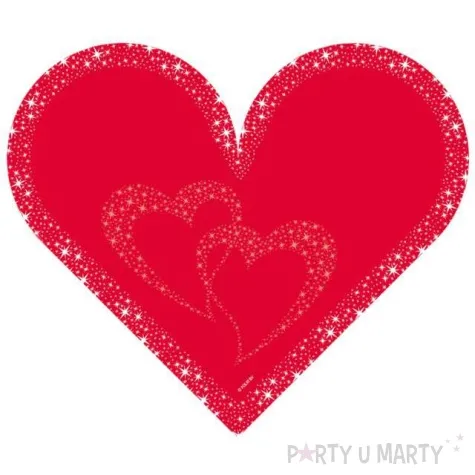 serwetki serce 33 cm folat 20 szt