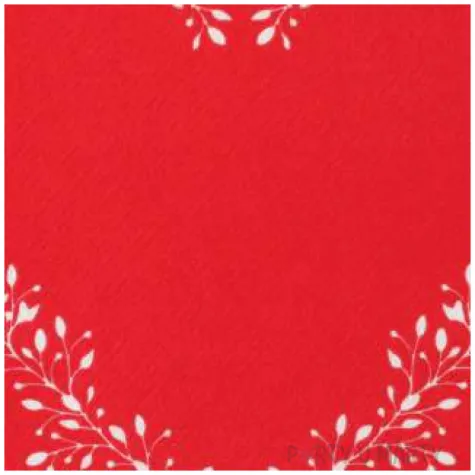 serwetki serce czerwone 33 cm santex 20 szt