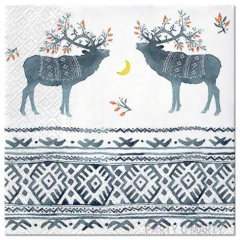 serwetki skandynawskie renifery paw 33 cm 20 szt