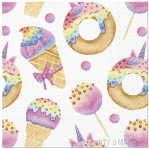 serwetki slodkosci paw 33 cm 20 szt