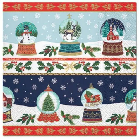 serwetki sniezne kule paw 33 cm 20 szt