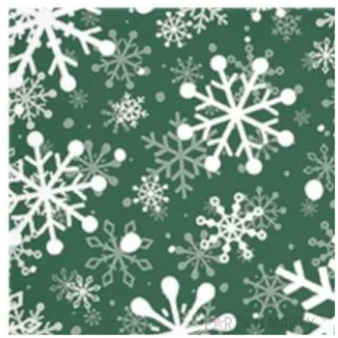 serwetki sniezynki boze narodzenie zielone paw 33 cm 20 szt