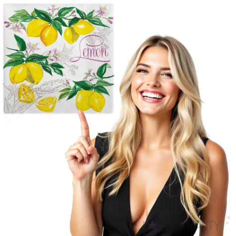 serwetki soczyste cytryny maki 33 cm 20 szt