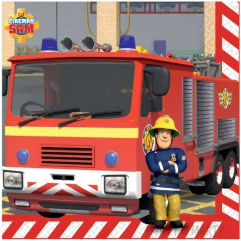 serwetki strazak sam amscan 33 cm 16 szt