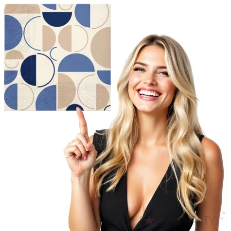 serwetki stylowe obrecze paw 33 cm 20 szt