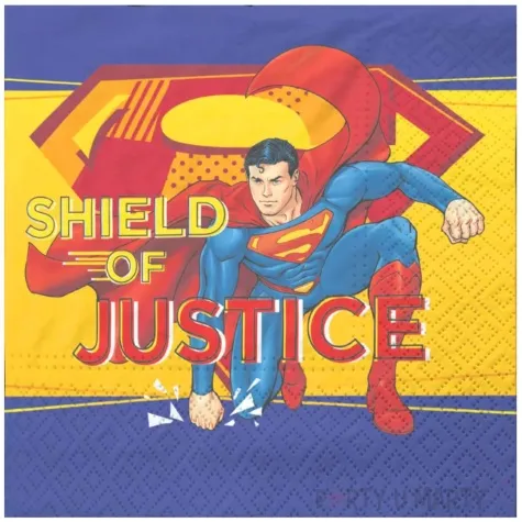 serwetki superman party factory 33x33 cm 20 szt