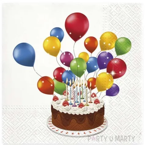 serwetki sweet cake tort paw 33 cm 20 szt