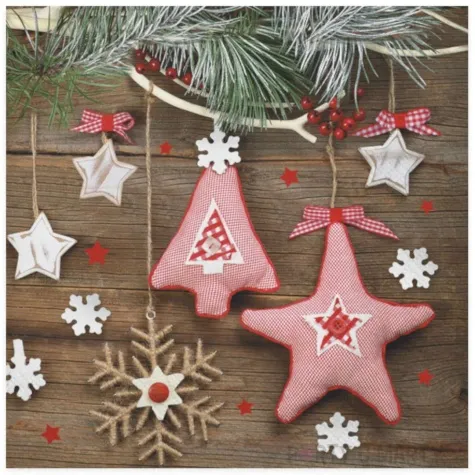 serwetki swiateczne ozdoby rozowe recznie robione maki 33 cm 20 szt