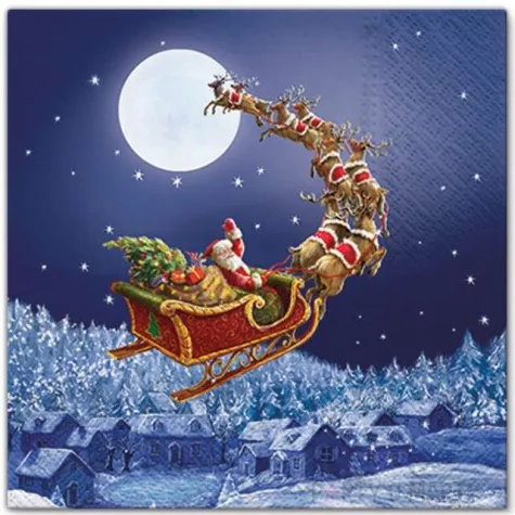 serwetki swiateczny slizg paw 33 cm 20 szt