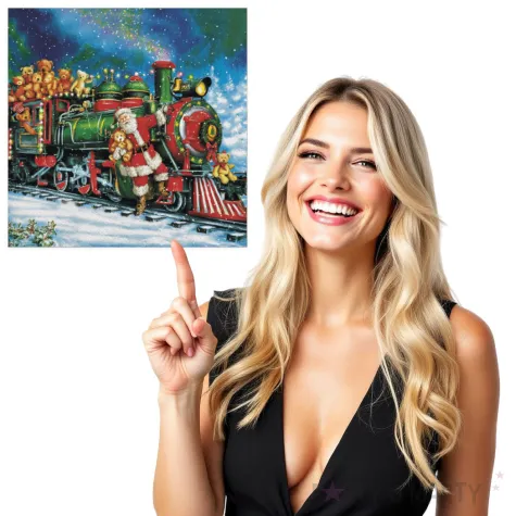 serwetki swiety mikolaj i pociag z pluszakami maki 33 cm 20 szt