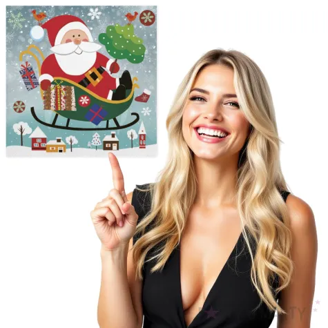 serwetki swiety mikolaj nad miastem maki 33 cm 20 szt