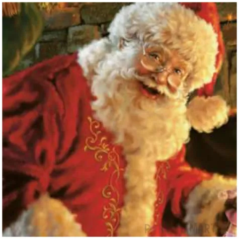 serwetki swiety mikolaj przy kominku maki 33 cm 20 szt