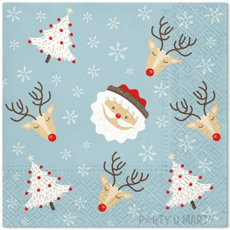 serwetki szalona zima paw 33 cm 20 szt