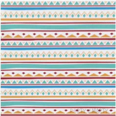 serwetki tepee tomahawk indianie amscan 25 cm 20 szt