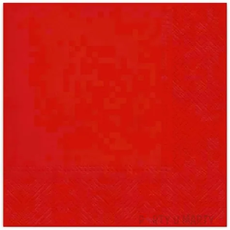 serwetki tloczone czerwone maki 25 cm 20 szt