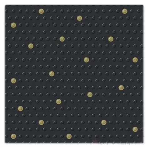 serwetki tloczone kropki czarne paw 33 cm 20 szt