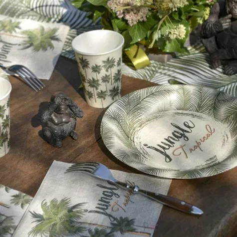 serwetki tropical jungle santex biale 33 cm 20 szt