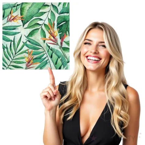 serwetki tropikalny ogrod paw 33 cm 20 szt