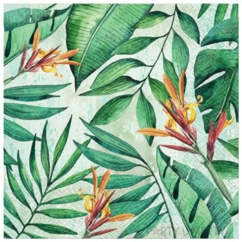 serwetki tropikalny ogrod paw 33 cm 20 szt