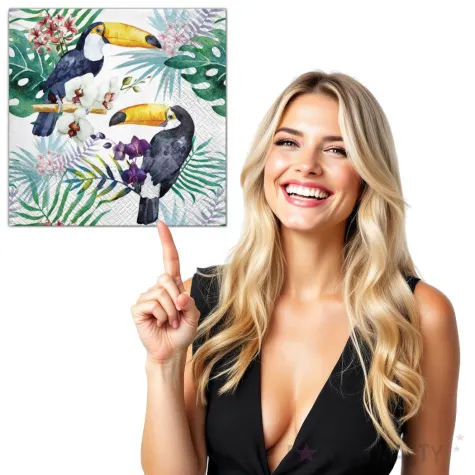 serwetki tukany maki 33 cm 20 szt