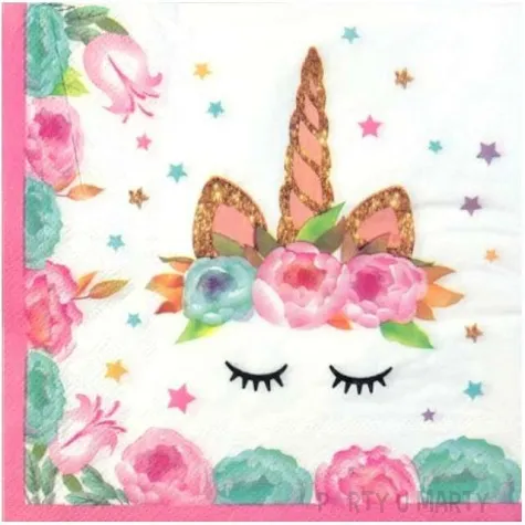 serwetki unicorn jednorozec jix 33 cm 12 szt