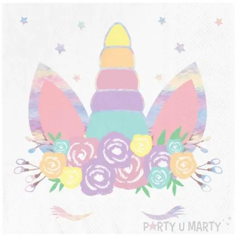 serwetki unicorn jednorozec partypal 33 cm 10 szt