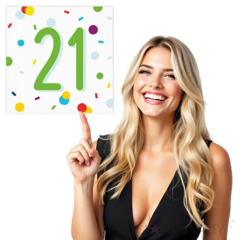 serwetki urodziny konfetti 21 amscan 33 cm 20 szt