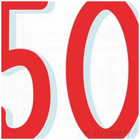 serwetki urodziny konfetti 50 amscan 33 cm 20 szt