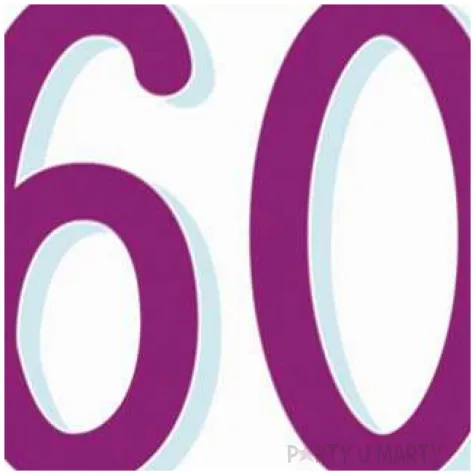 serwetki urodziny konfetti 60 amscan 33 cm 20 szt