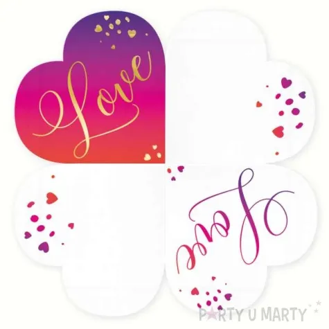 serwetki walentynki love partypal 33cm 10 szt