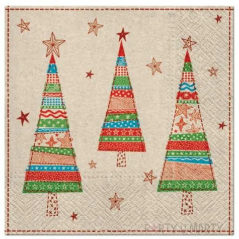 serwetki we care choinki i gwiazdki paw 33 cm 20 szt