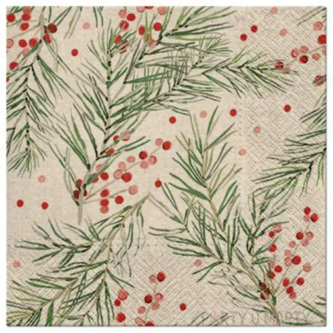 serwetki we care galazki swiateczne paw 33 cm 20 szt