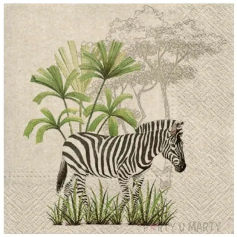 serwetki we care zebra paw 33 cm 20 szt