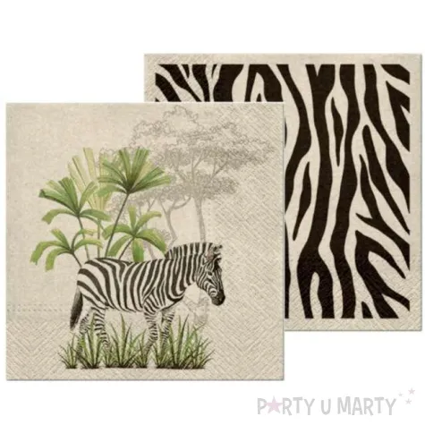 serwetki we care zebra paw 33 cm 20 szt