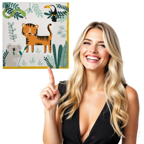 serwetki wesole zoo amscan 33 cm 16 szt