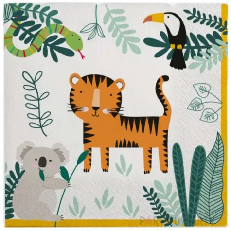 serwetki wesole zoo amscan 33 cm 16 szt