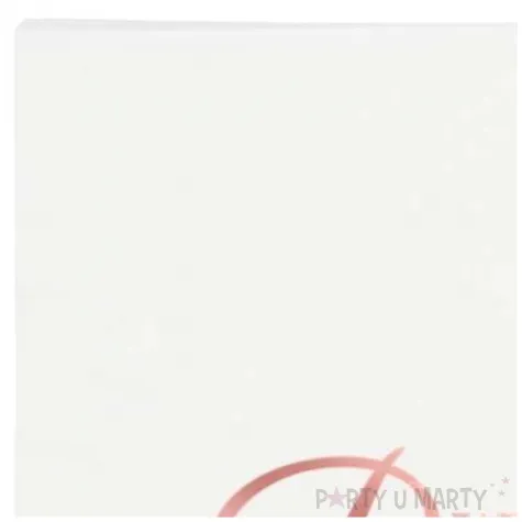 serwetki wieczor panienski pieroscionek rosegold bialy dekolo 33 cm 10 szt