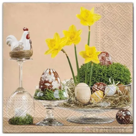 serwetki wielkanoc dekoracje maki 33 cm 20 szt