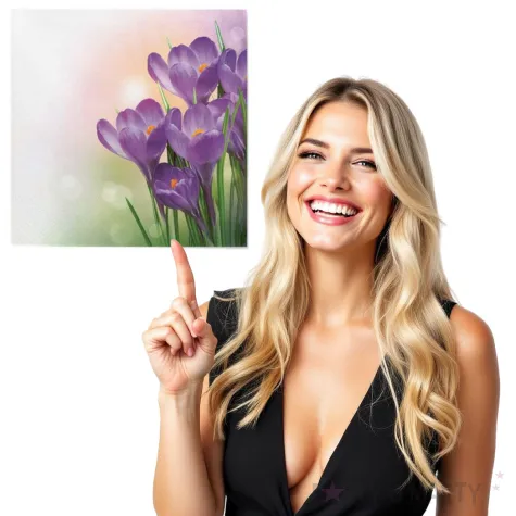 serwetki wielkanoc fioletowe krokusy maki 33 cm 20 szt