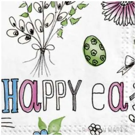 serwetki wielkanoc happy easter maki 33 cm 20 szt