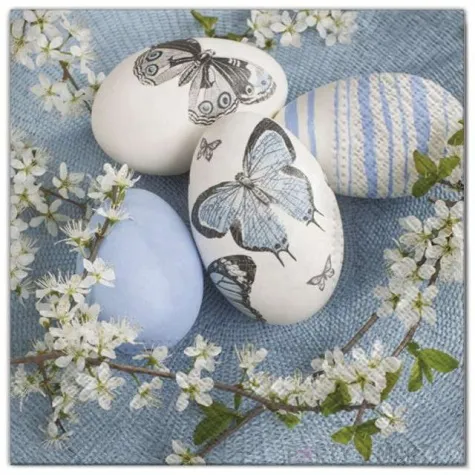 serwetki wielkanoc jajka maki 33 cm 20 szt