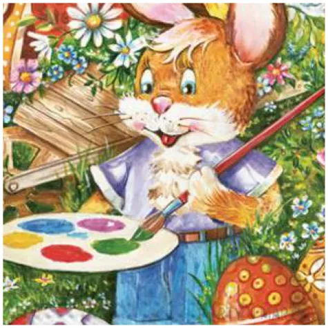 serwetki wielkanoc krolik malarz maki 33 cm 20 szt