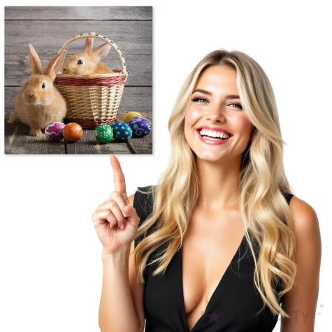 serwetki wielkanoc kroliki w koszyku paw 33 cm 20 szt