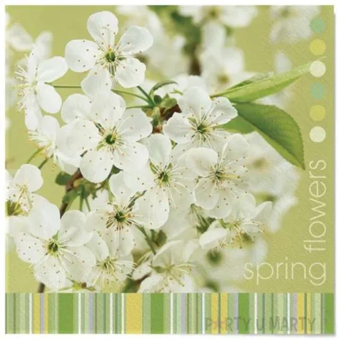 serwetki wielkanoc kwiaty wisni maki 33 cm 20 szt