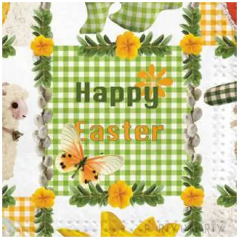 serwetki wielkanoc mozaika maki 33 cm 20 szt