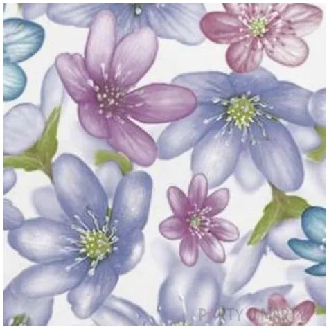 serwetki wielkanoc pastelowe kwiaty maki 33 cm 20 szt