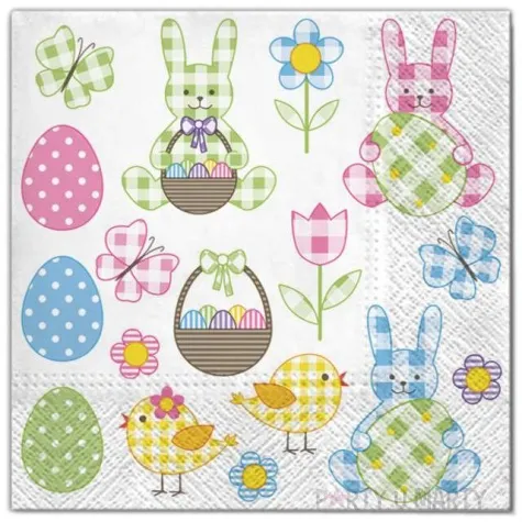 serwetki wielkanoc pastelowe ozdoby maki 33 cm 20 szt